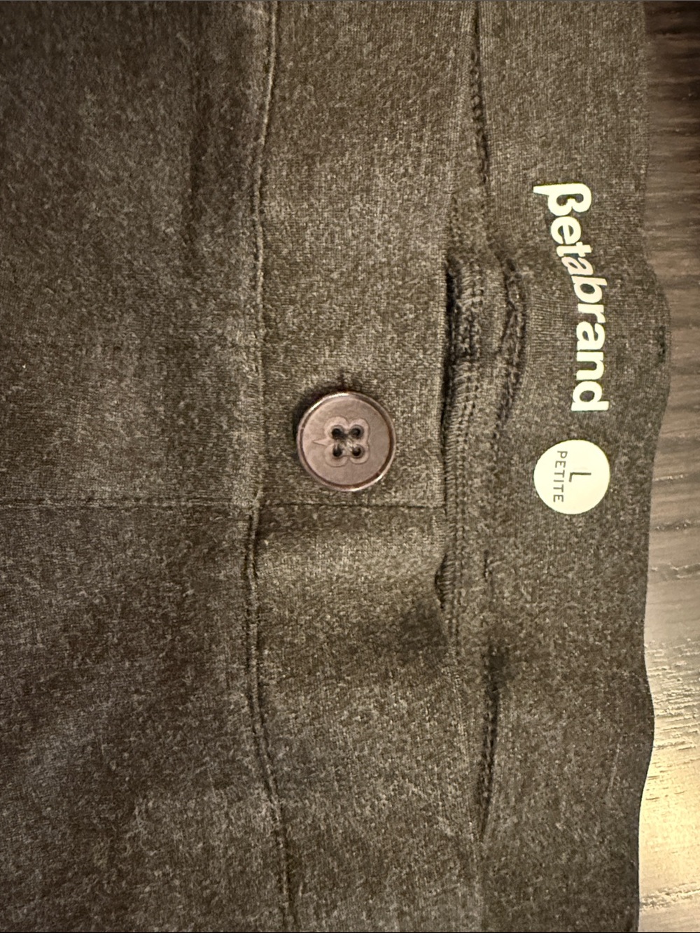 Betabrand Men's Charcoal Dress Pants - Dark Gray